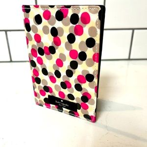 Kate Spade polka dot passport holder
